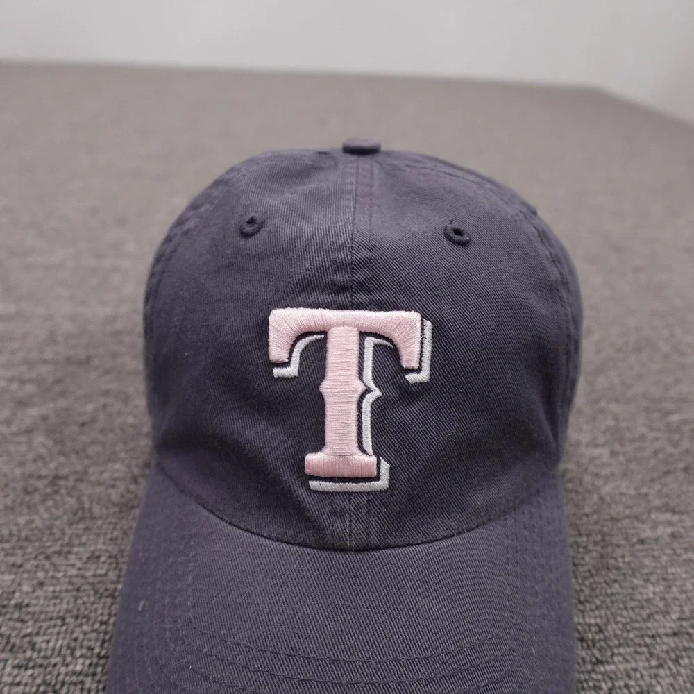 Texas Rangers Hat Cap Strap Back Womens One Size Blue MLB Twins Enterprise